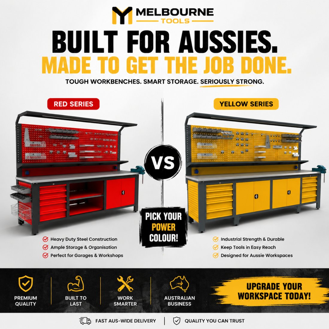 Melbourne Tools — Red vs Yellow series