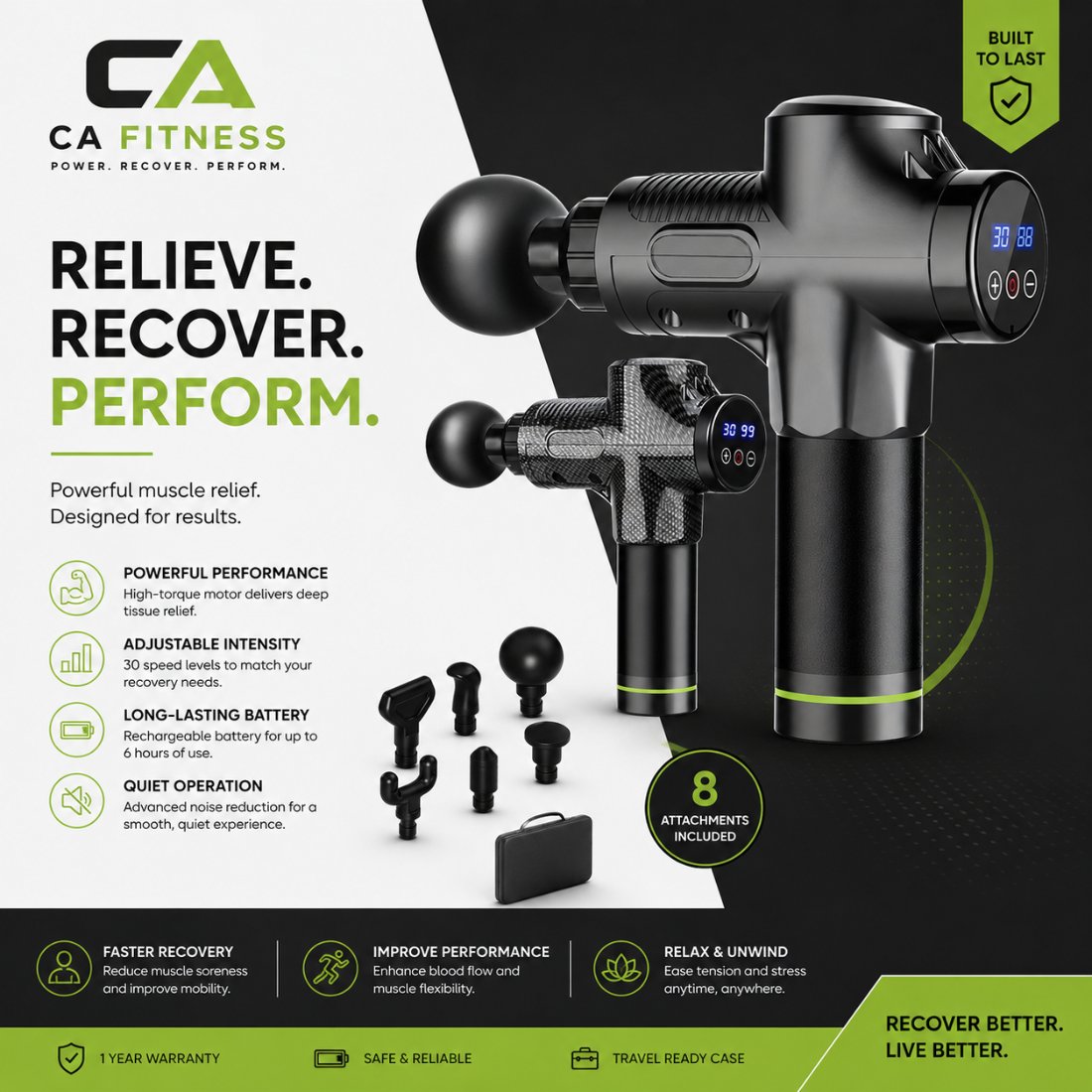 CA Fitness — Relieve, Recover, Perform